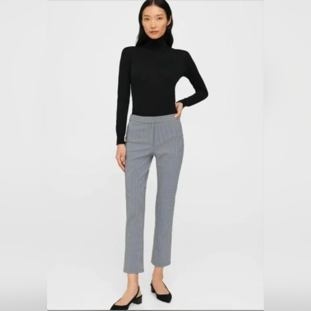 Theory Slim Kick Houndstooth Pant Size 0